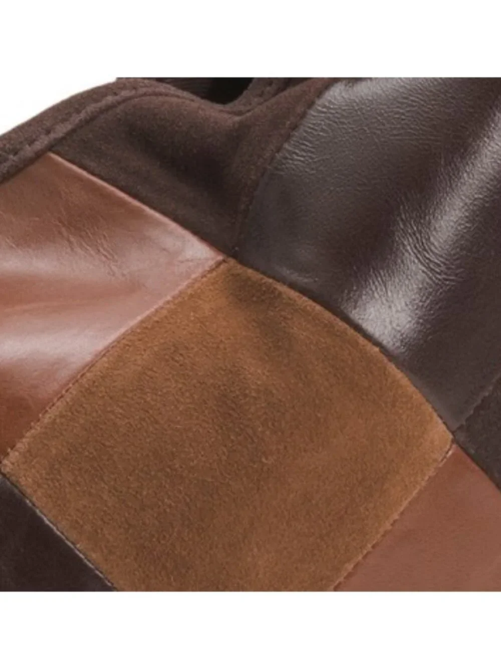 MADE IN INDIA Leather Patchwork Hobo